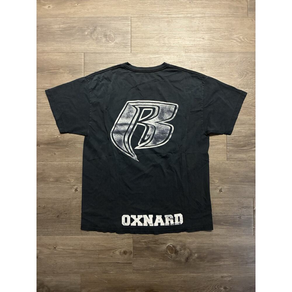 Ruff Ryders Oxnard Vintage Shirt L Faded Black Y2K Biker Motorcycle Rap Hip Hop
